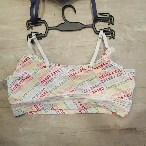 Lucky Brand 💕💕 Logo Bralettes (2 Pk) XL NWT