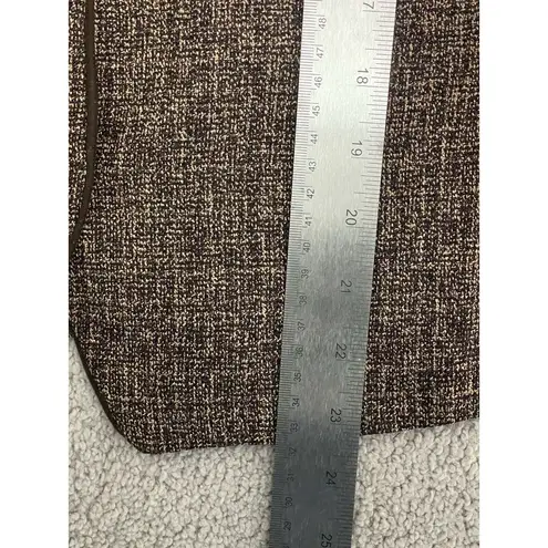 Positive Attitude Women's Brown Tweed Marled Jacket Size 18 B