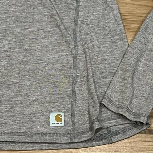 Carhartt  Grey Quarter Zip Pullover Top Women’s XS