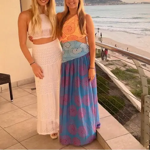 STAUD Ashlyn Maxi Cutout Multicolor Dress Size 2