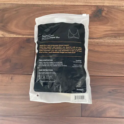 Truekind Daily Comfort Wirefree Shaper Bra L Beige Seamless Support Size L