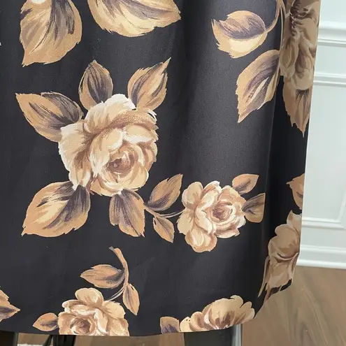 Vintage 90s Chaus Southwestern Prairie Cottage Core MIDI Skirt 12 Brown