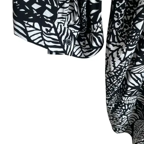 Avenue WomenTunic Top 1X Abstract Foliage Boho Lagenlook Cottagecore Officewear