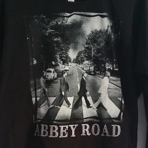 The Beatles Abbey Road Black White Long Sleeve Band Tee M Size M