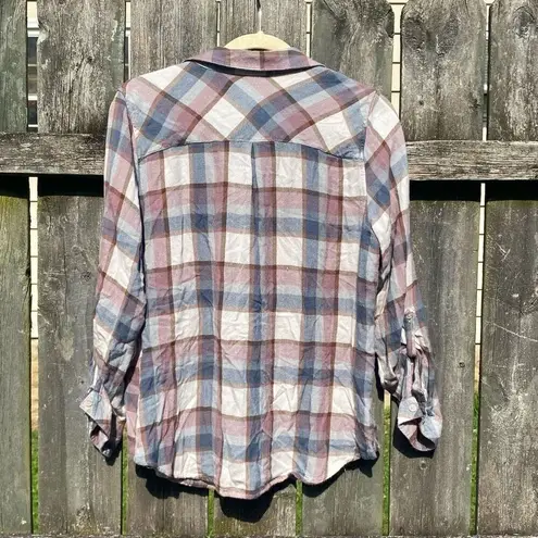 Thread and Supply  Soft Plaid Button Up | XL