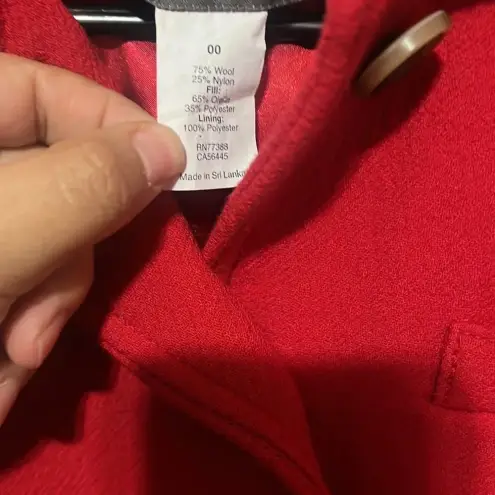 J.Crew  Italian red Double-cloth Lady Day
Coat Wool with Thinsulate®  long coat