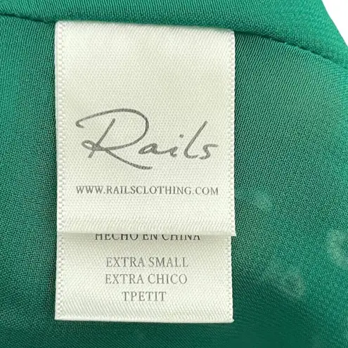 Rails Helena Mini Dress Sweet Pea Green Floral Women’s Size XS Flutter Sleeve