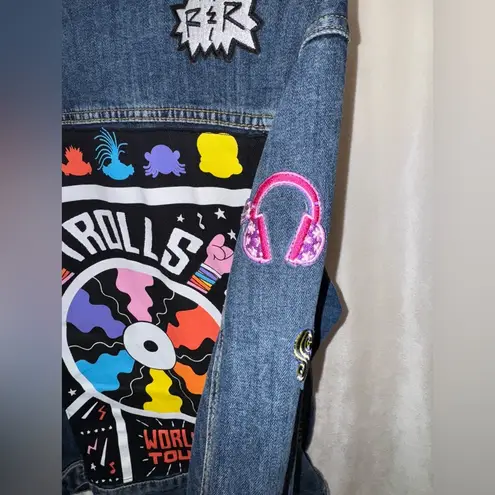 Trolls World Tour Jean Jacket Movie Promo HTF US Denim Patches