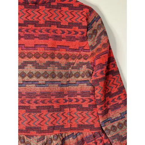 Arrata Silent Journey Blazer Jacket Pink Size Small NWT Embroidered Peplum