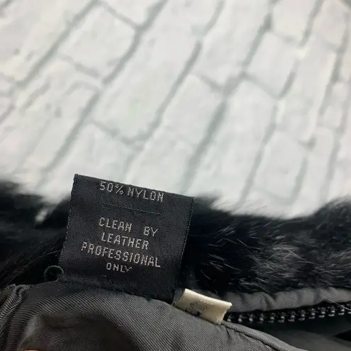 Genuine New Zealand Opossom Fur & Leather Vest S