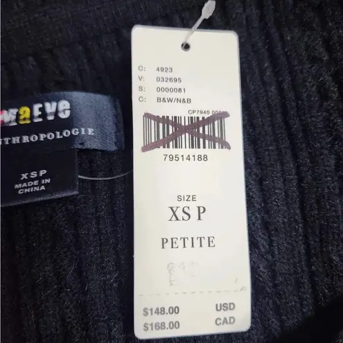 Anthropologie  Maeve Contrast-Sleeve Sweater Size XS. B21