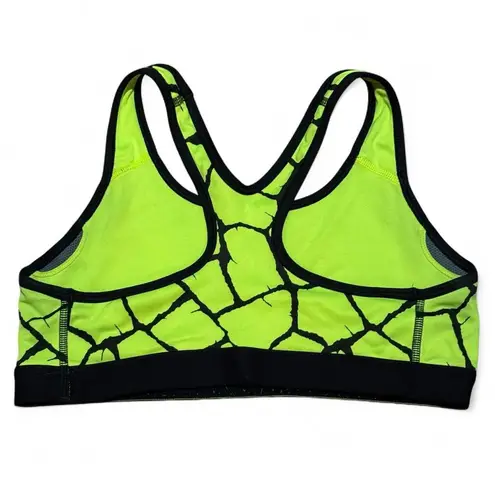 Nike  Pro Women's Sports Bra, Neon Green and Black, No Padding, Size Medium