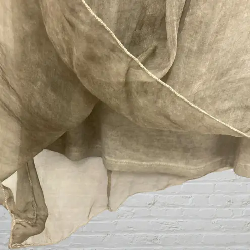 H Trend Italy Silk Lace Blouse S Beige Brown