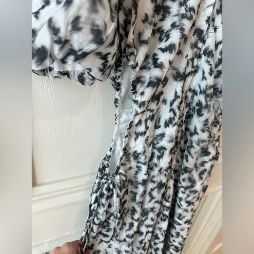 Bardot Abstract Cutout Midi Shirtdress