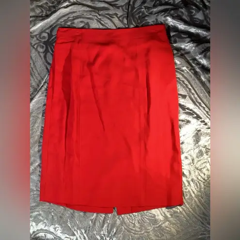 Dana Buchman Vintage Dana Buchanan Red Skirt Suit *flaws* Size 14