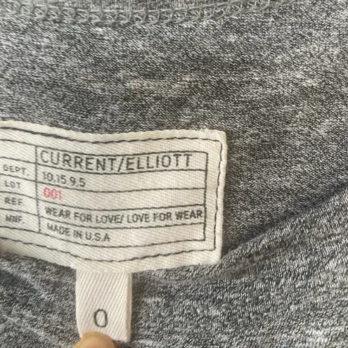 Current/Elliott Current Elliott Gray Ruffle Muscle Dress Size XS