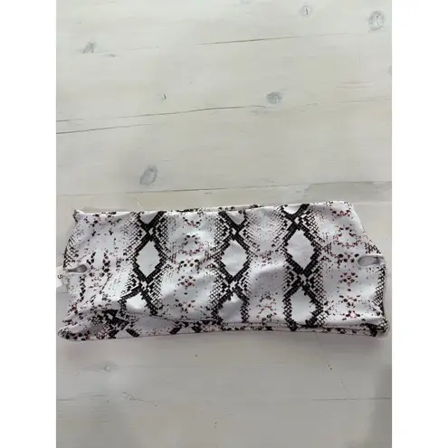 Lot of 2 bikini tops Tie Dye pink and Snake Print Small