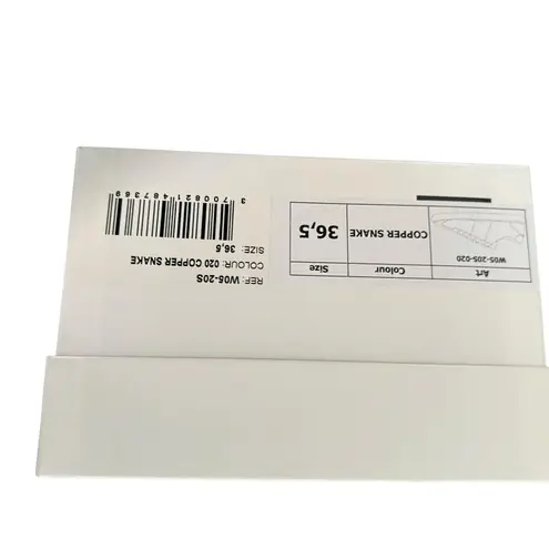 National Standard French Designer Sneakers Copper Snake EU 36 US 5 NEW White