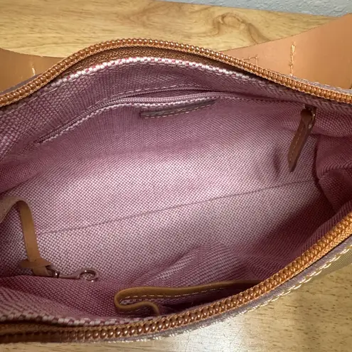 Dooney & Bourke  Hobo East/West Mini Slouch Tan & Leather