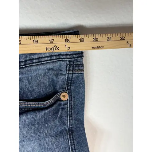 Seven7 Luxe midrise Bootcut Jeans Women's Size 16 Blue Wash Denim Stretch