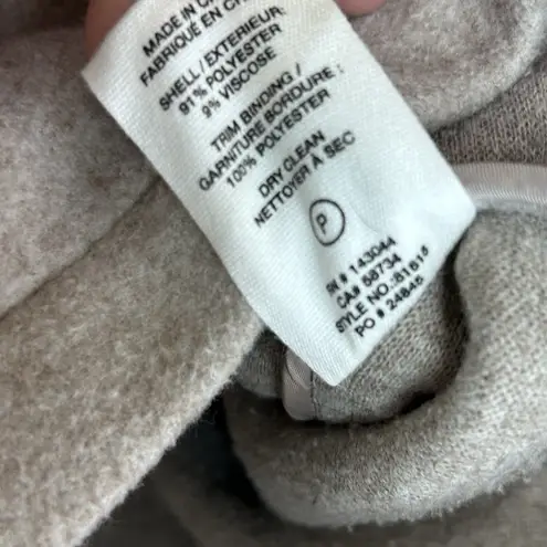 Avec Les Filles Jacket Womens Small Beige Felted Shacket Full Zip Collar Casual