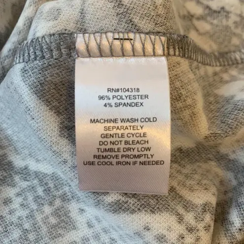 Planet Gold NWOT Snake Print Skater Skirt Button