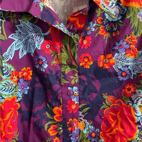 Vermont Country Store Floral Women's Smocked Top