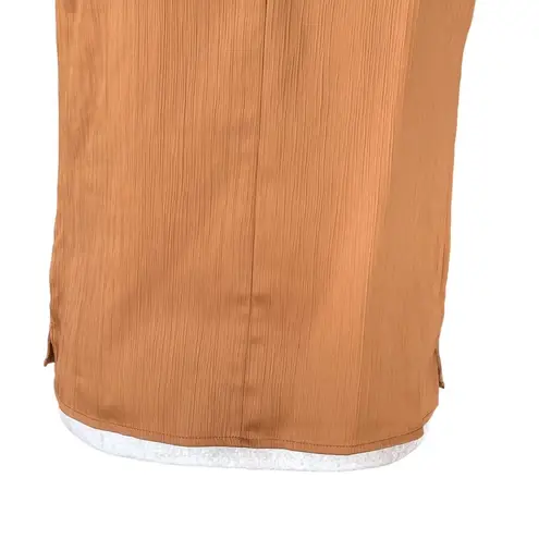 Nine West  Women’s Twist Neckline Top Blouse Size XS Satin Sleeveless Versatile