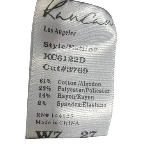 KanCan Dark Wash Distressed Skinny Jeans Size 7/27 Denim Stretchy Casual Blue