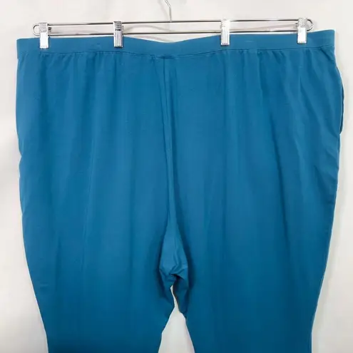 Liz & Me Catherines Plus Size 30W 32W Pants 4X Blue Pull On Stretch Elastic 1670 - Image 7