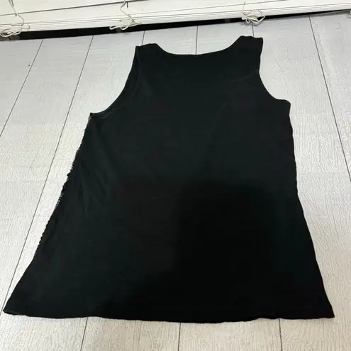 MICHAEL Michael Kors Black Knit Sequined Tank Top Size Large