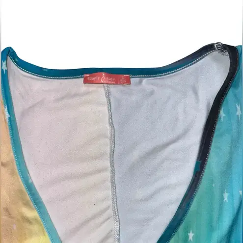 Simply Aster by Firmiana Sleeveless Smocked Maxi Dress Size Large Blue