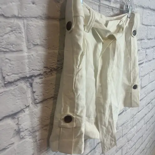 Metro Women’s NWOT Linen Blend Preppy Beachy Belted Lined Shorts Size 12 - Image 3