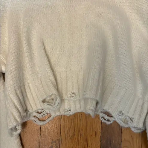 signature8 distressed sweater