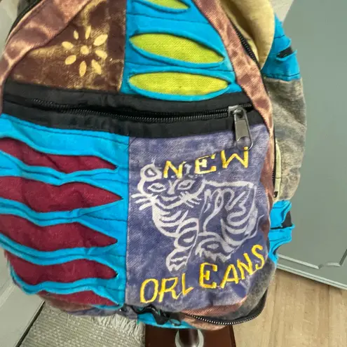 Hobo Backpack Crossbody Hippie Sling Colorful Maximalist New Orleans Slouch