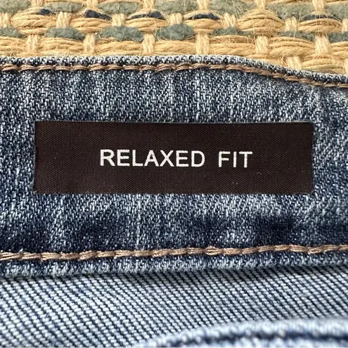 Judy Blue High Rise Embroidered Pocket Relaxed Fit Raw Hem Jeans 15 / 32 JB88259