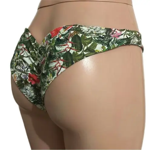 CorpoBonito Swimwear Del Mar Reversible Swim Bikini Bottoms Green Size L