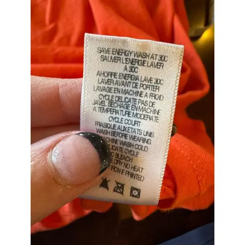 Sundry Dress Women Large Orange Sleeveless Racerback Hi Low Hem Maxi Athleisure