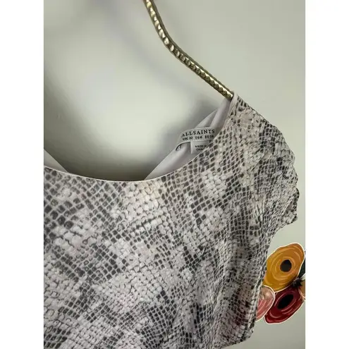 All Saints Evely Snake Dress - Size - 6