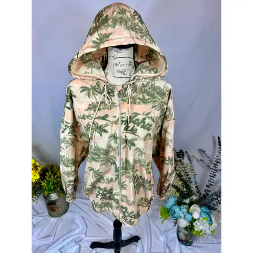 Maje  Palm Tree Print Jacket with hood Size 40 (L)