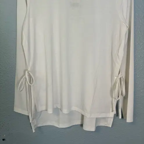 Sweaty Betty NWT  Tie Side Yoga Long Sleeve Top Lily White