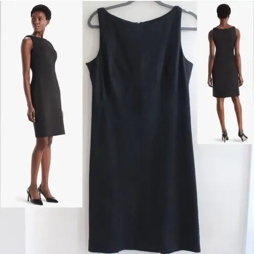 MM.LaFleur womens 10 medium gray knee length dress business casual twist shoulde