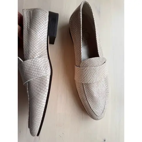 AGL Ivory snake embossing Loafers ATTILIO GIUSTI LEOMBRUNI Women size 41.5