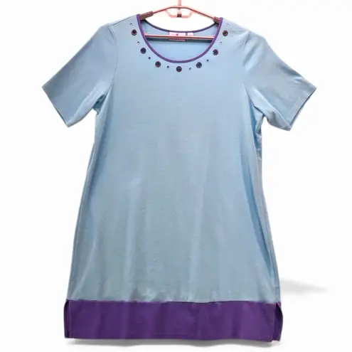 Quacker Factory Sleep Dress XL Blue