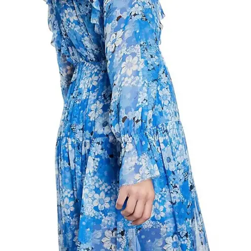The Kooples ππ Long Dress ~ Blue Floral Print Size 3 = EU 40 Large