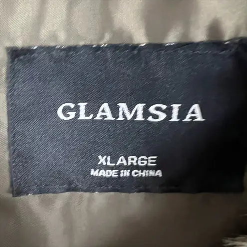 Glamsia NWT Faux Fur Vest in Tan/Brown Size XL