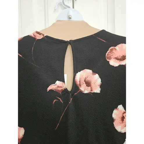 Agnes & Dora Floral Romance Adams Dress Nwt Sz S Black & Pink