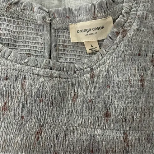 Orange Creek Drop Waist Peasant Top