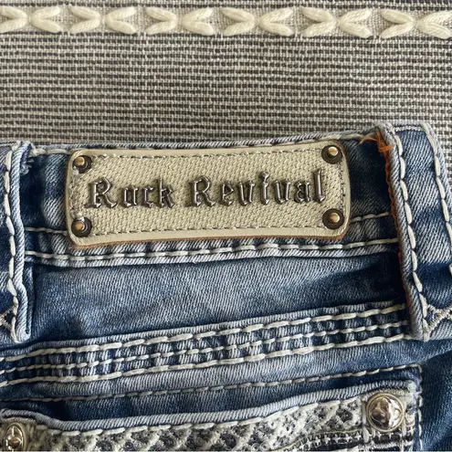 Rock Revival  Sherry Low Rise Shorts Size 25 Embellished Embroidered Y2K