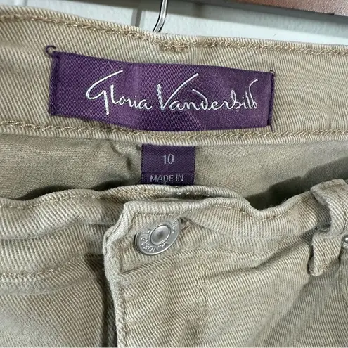 Gloria Vanderbilt Tan Chino Pants with Belt Loops